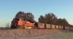 BNSF coal train DPU